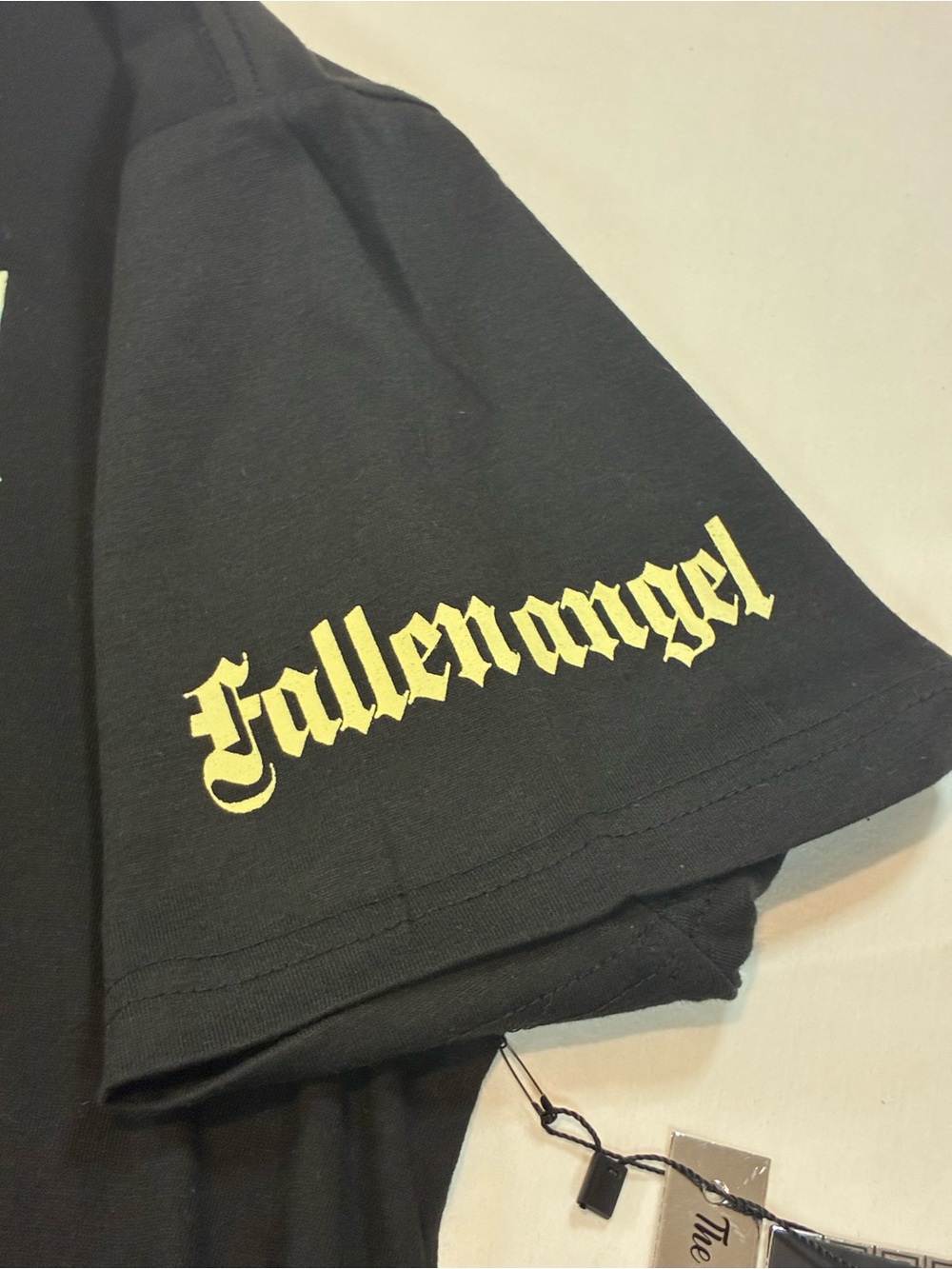 Fallen Angel Graphic Tee With Rhinestones - Picture 7 of 10